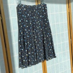 Hobbs Black, blue, yellow & white Floral A-Line Skirt